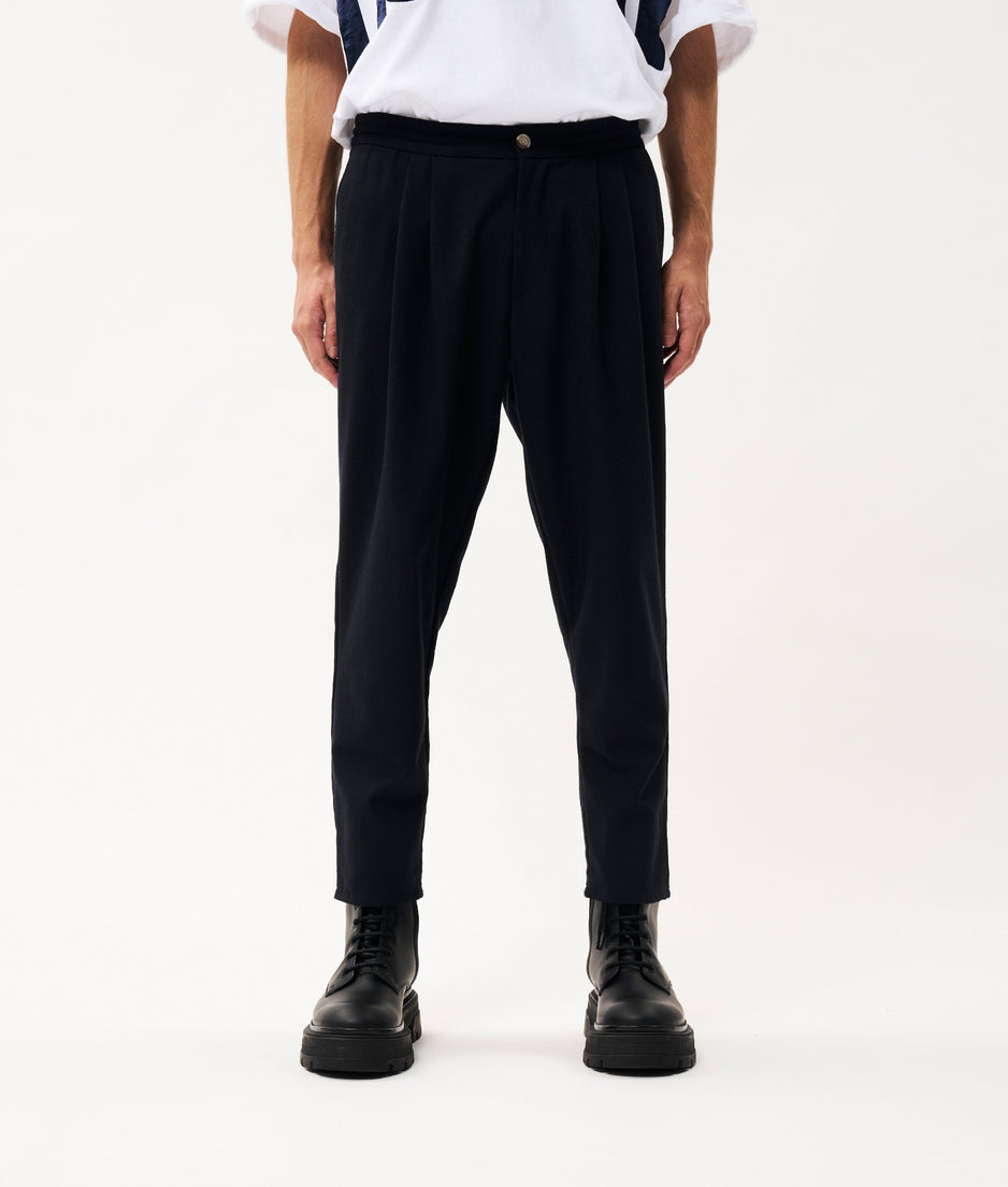 Cameron wool woven pants | dark blue