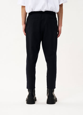 Cameron wool woven pants | dark blue