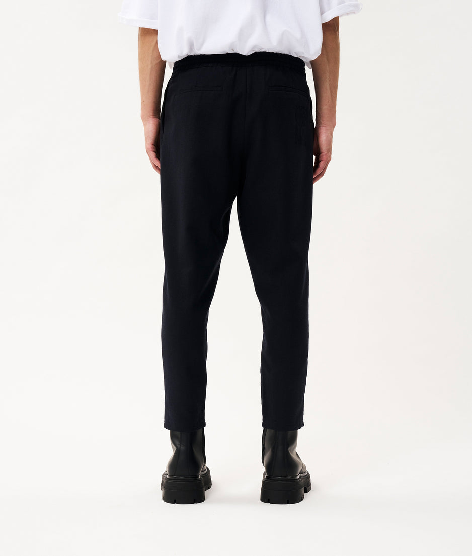 Cameron wool woven pants | dark blue