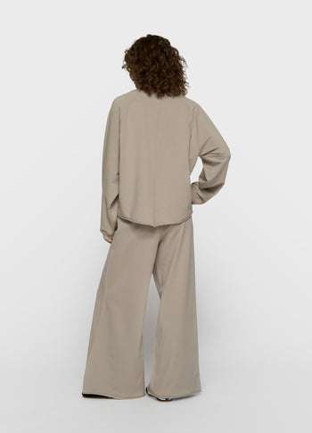 silent chique wide jogger | fog