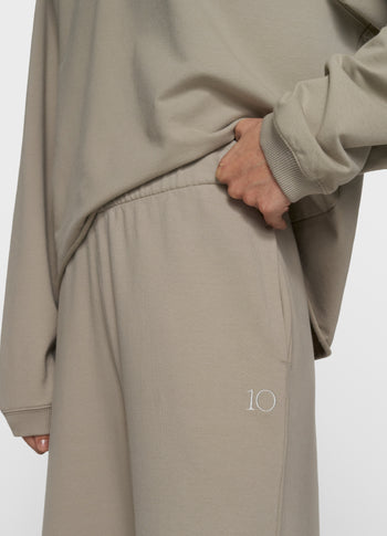 silent chique wide jogger | fog