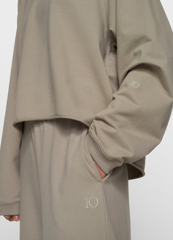 silent chique raglan sweater | fog