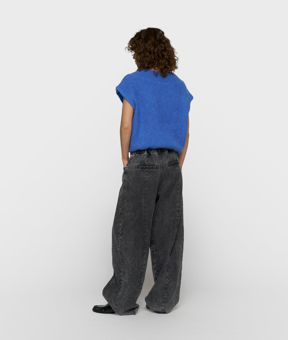 balloon gebreide top | ultramarine