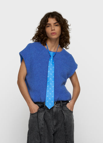 stropdas monogram | ultramarine
