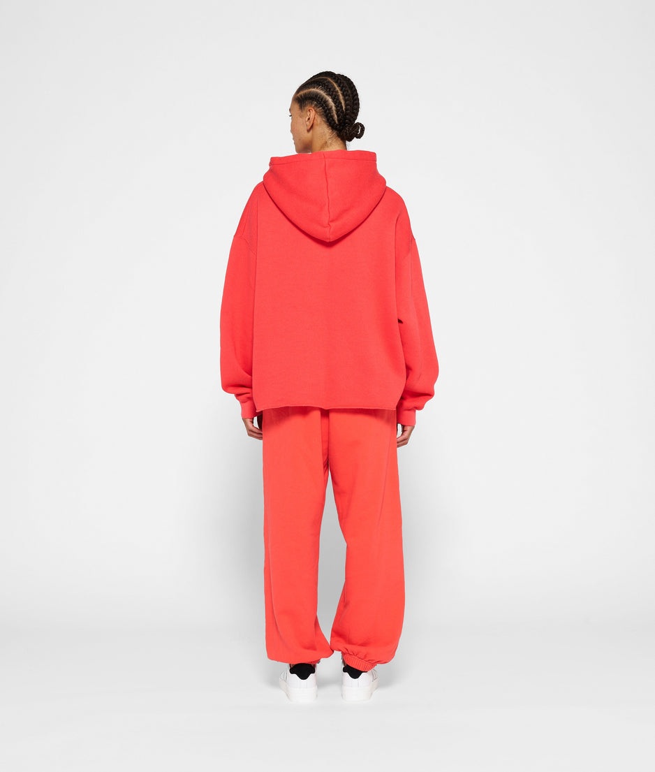 hoodie | coral red