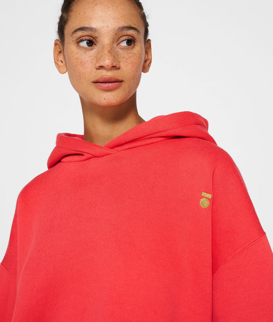 hoodie | coral red
