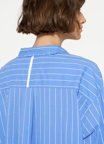 voile blouse stripes | blue bell