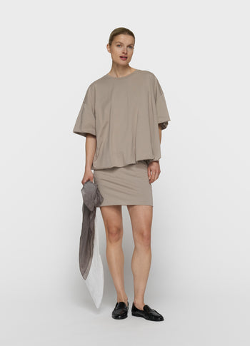 zijden sjaal dip dye | mid grey