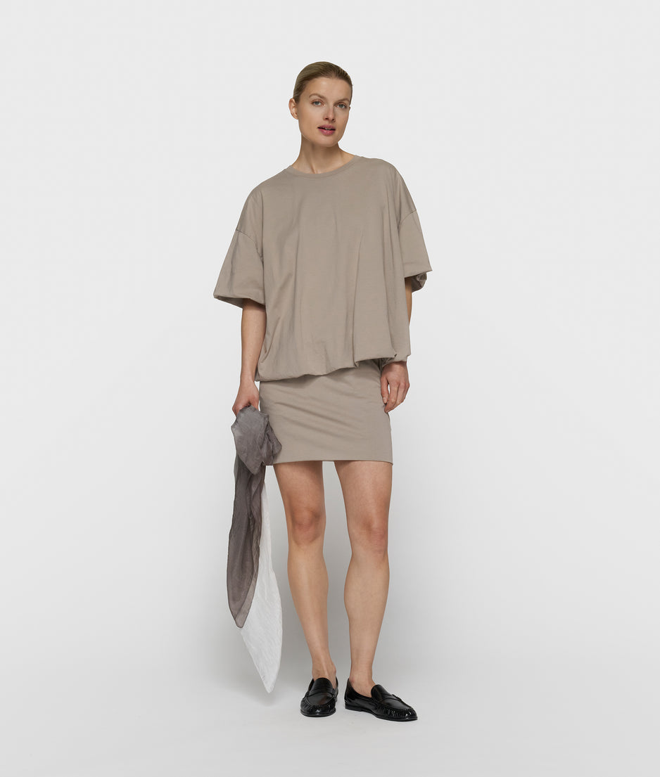 zijden sjaal dip dye | mid grey