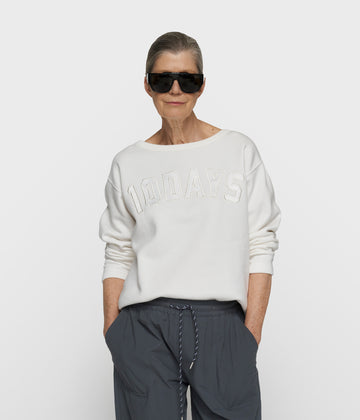 petite statement sweater | ecru