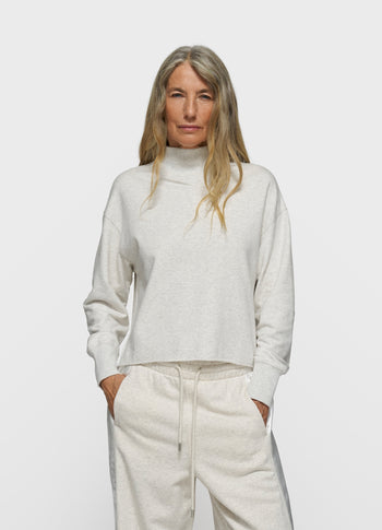 petit sweater curly 10 | soft white melee