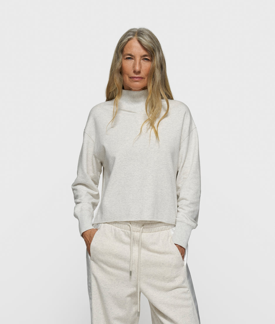 petit sweater curly 10 | soft white melee