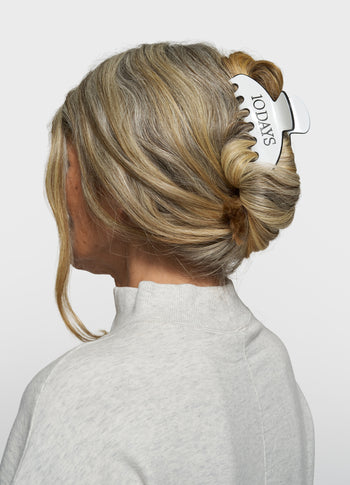hair claw | ecru