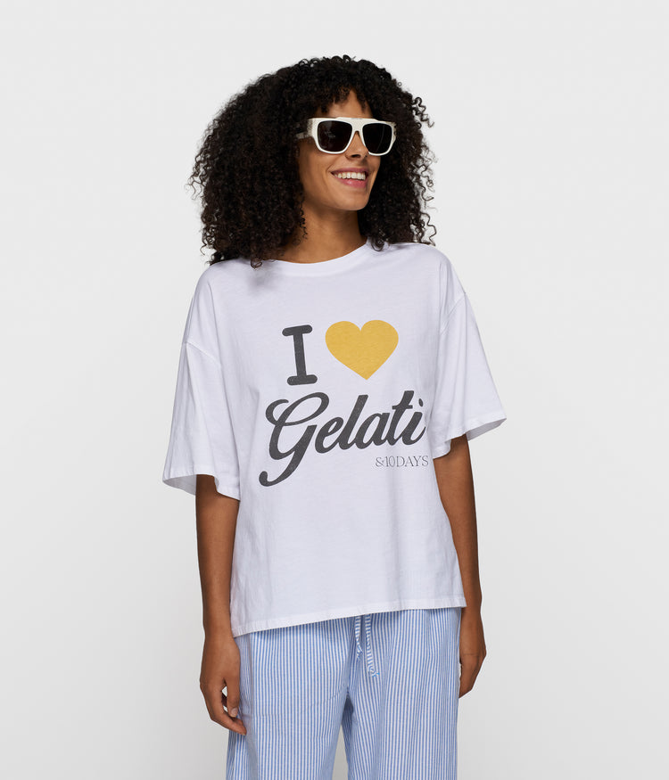 gelati tee | white