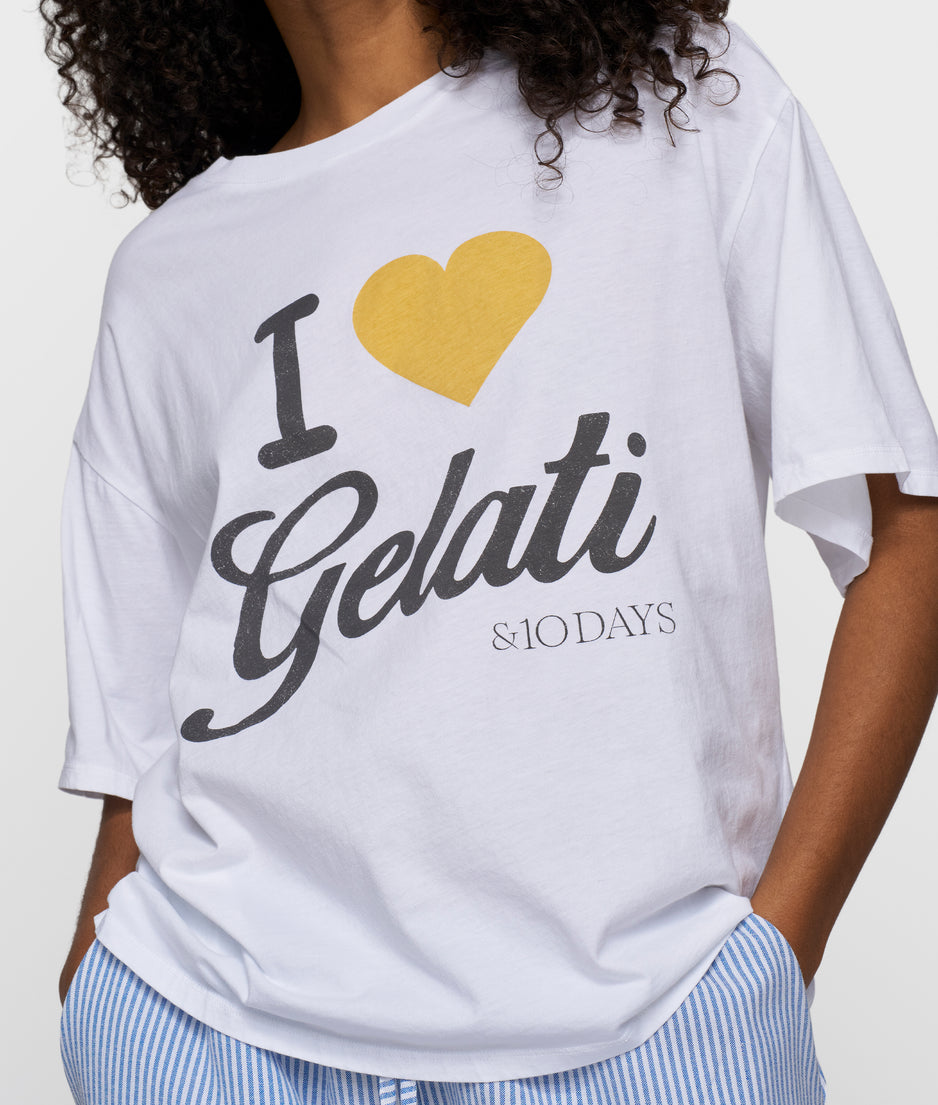 gelati tee | white