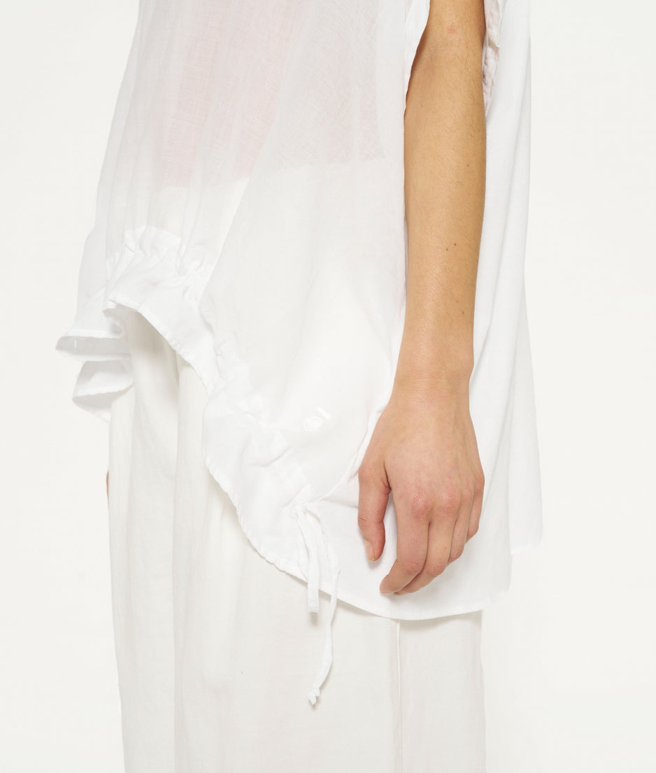 shortsleeve blouse | white