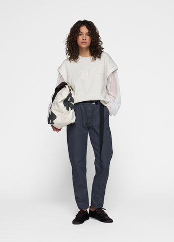belted pants jog | yale blue