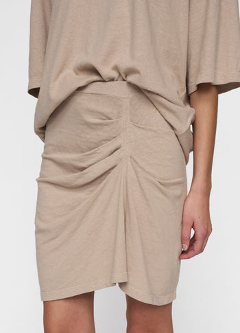pleated skirt linen | rope
