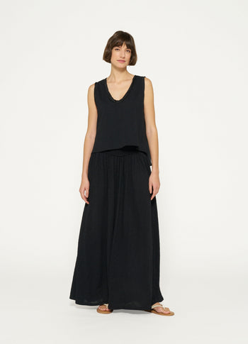 smock skirt | black