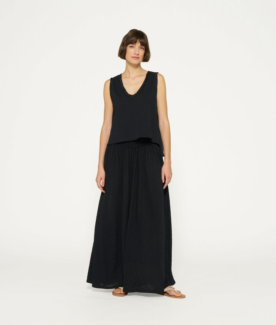 smock skirt | black