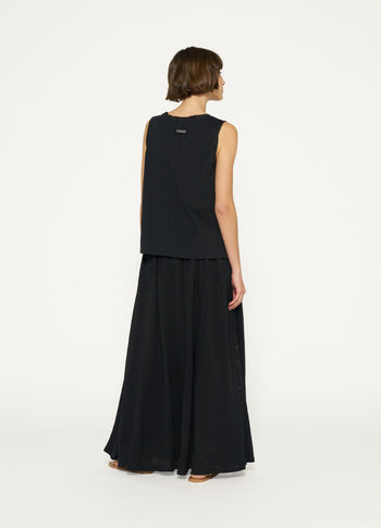 smock skirt | black