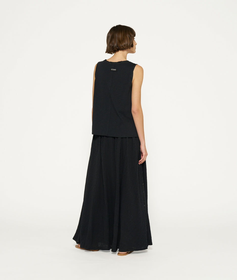 smock skirt | black