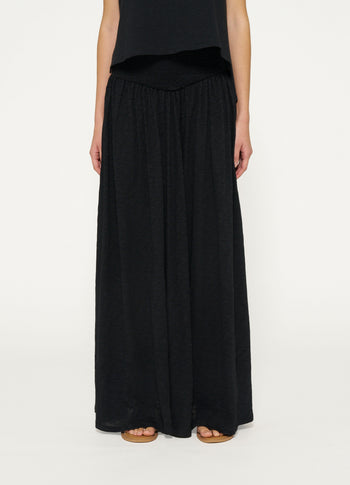 smock skirt | black