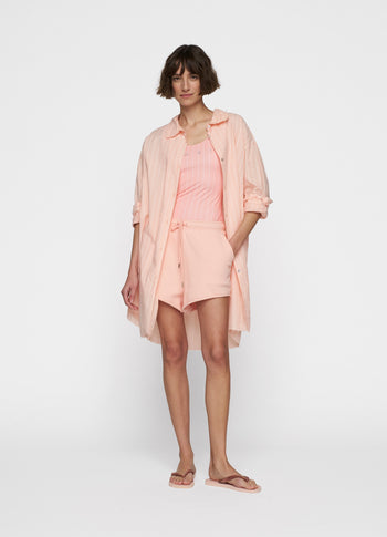 easy shorts | peach
