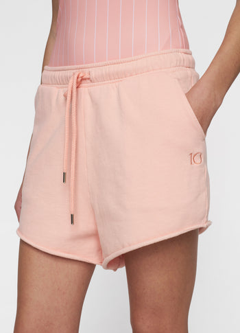 easy shorts | peach