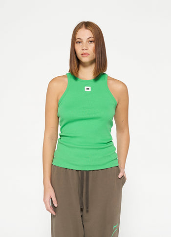 tank top rib | apple green