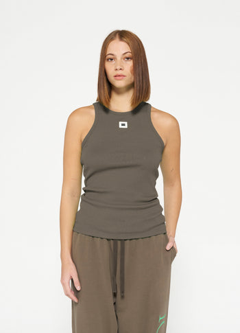 tank top rib | dark moss