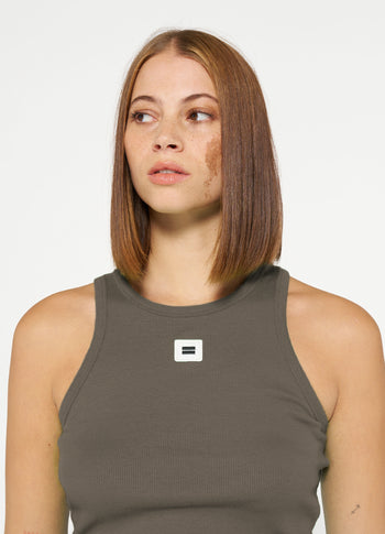 tank top rib | dark moss