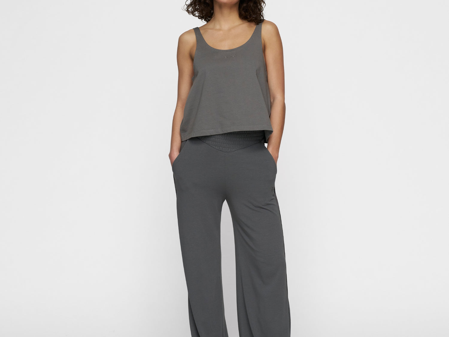 smock waistband pants | oil
