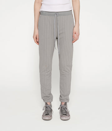 cropped jogger pinstripe | graphite