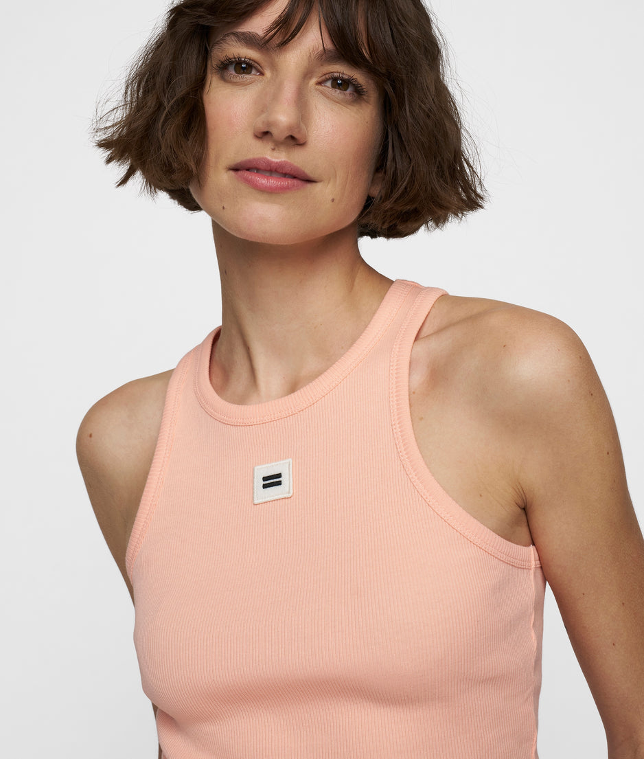 tank top rib | peach