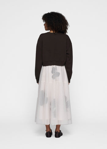 cropped sweater | chocolate
