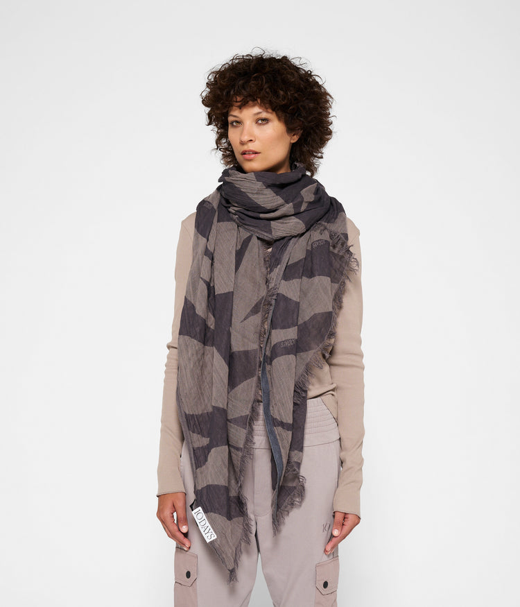 scarf zebra | warm taupe
