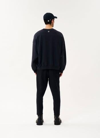 Human fleece sweater | dark blue