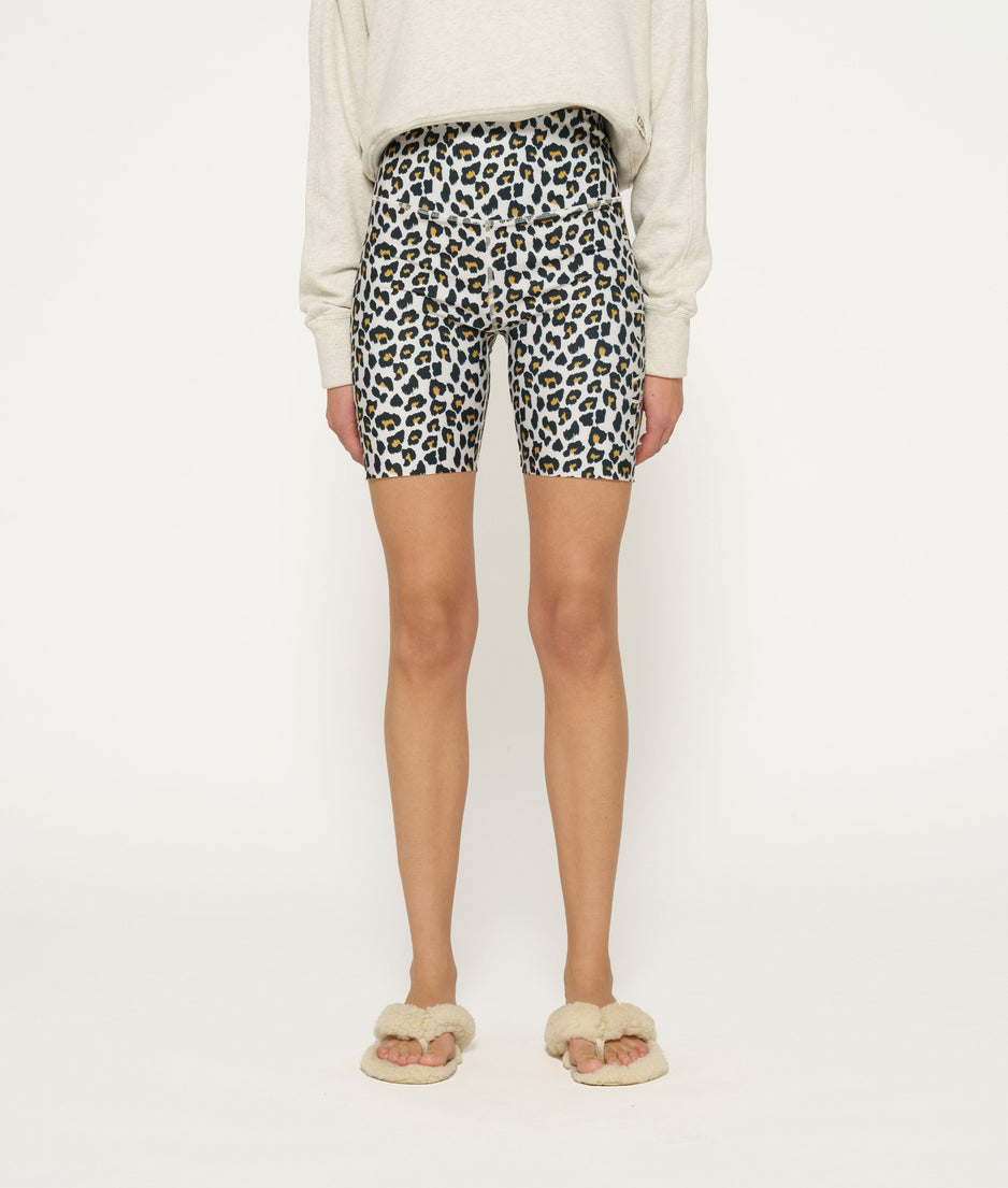 cycling shorts leopard | bone