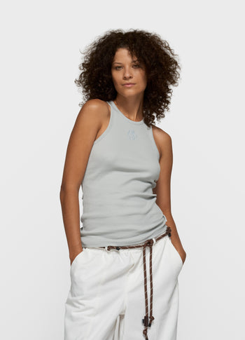 tank top rib | clean blue