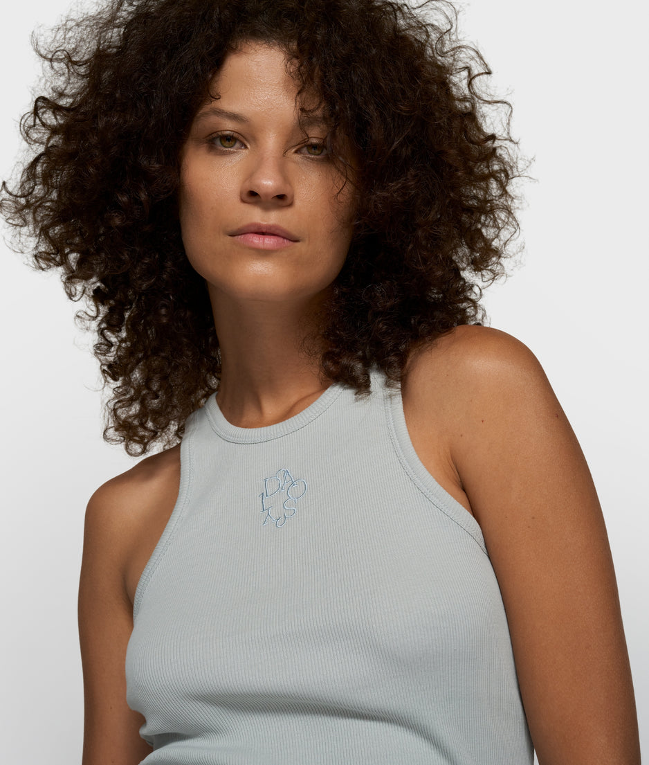 tank top rib | clean blue