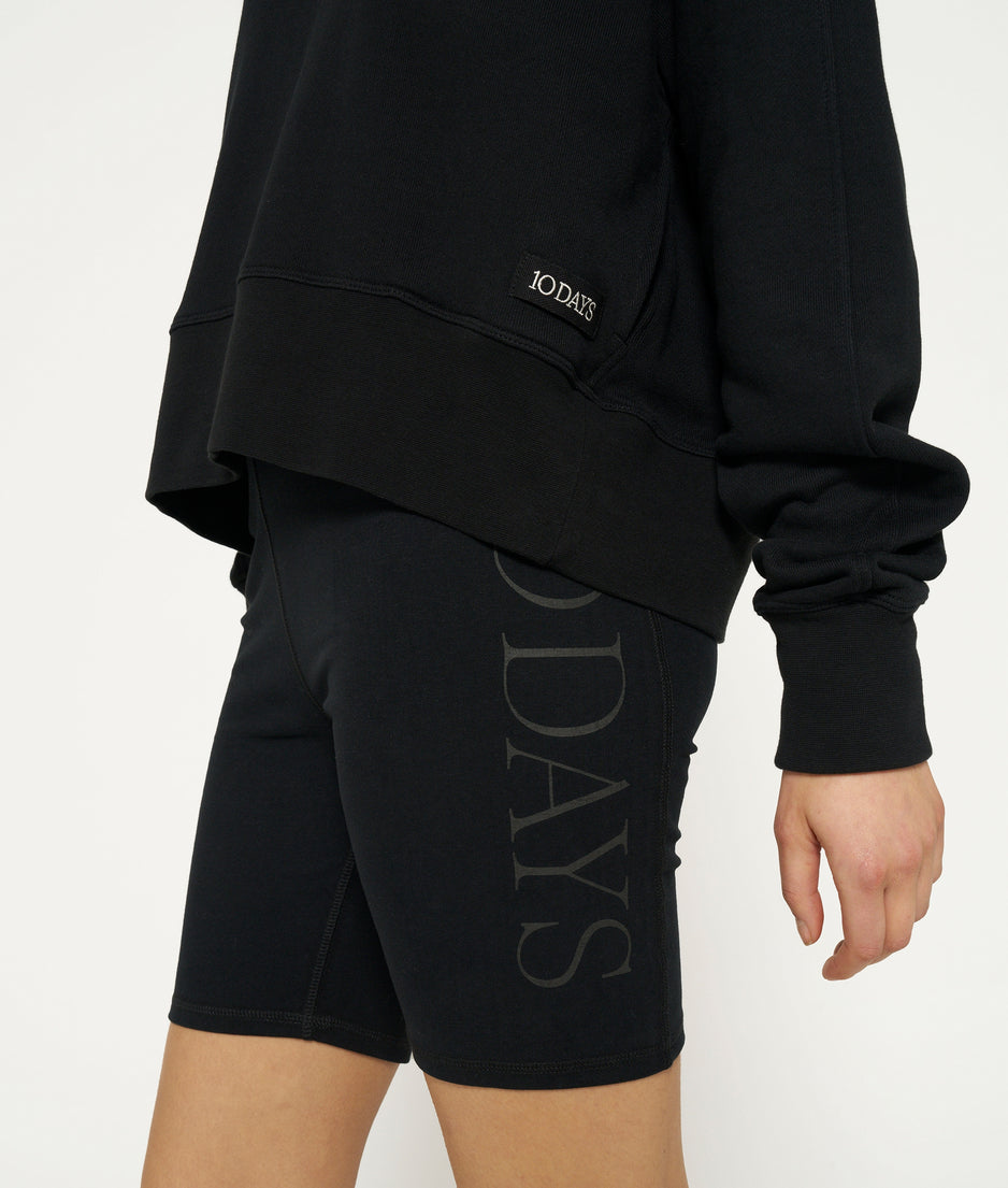 cropped hoodie | black