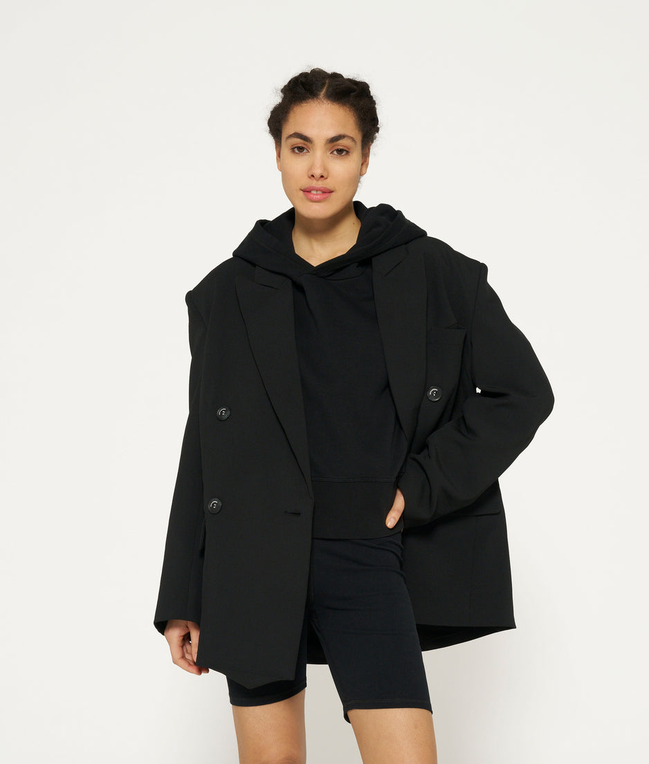 jersey cycling shorts | black