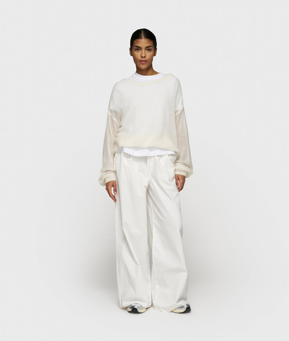 THE KNIT SWEATER | ecru