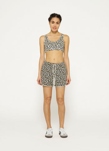 Bar shorts leopard | light grey melee