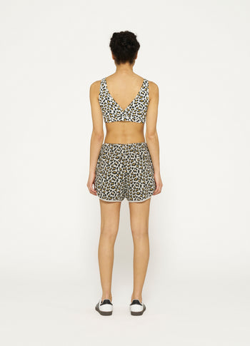 Bar shorts leopard | light grey melee