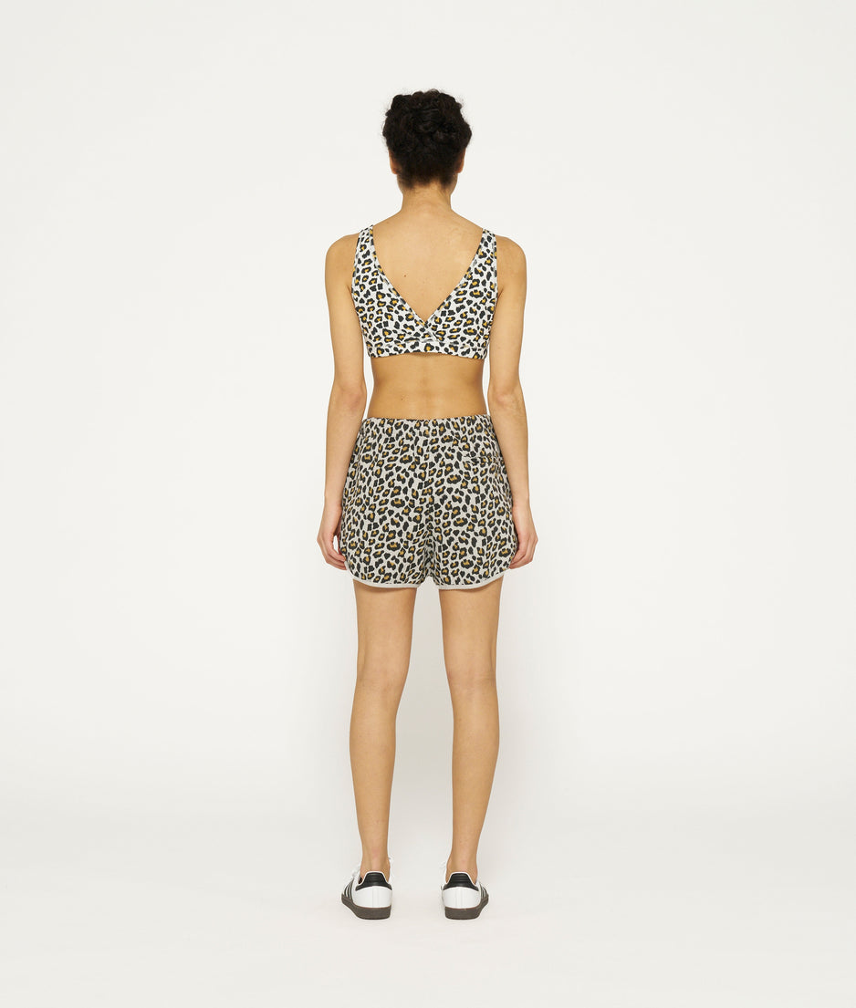 Bar shorts leopard | light grey melee