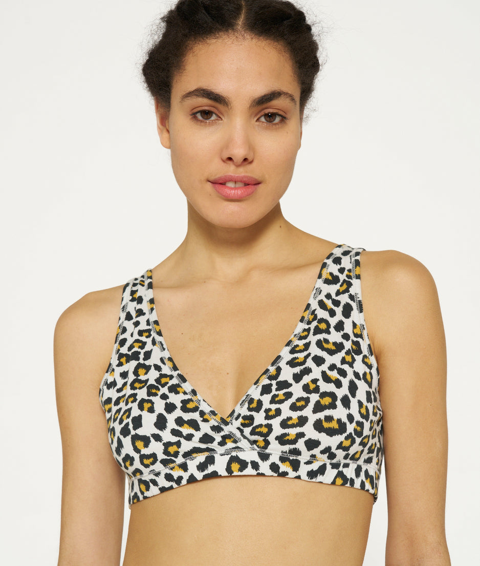 2-way bra leopard | bone