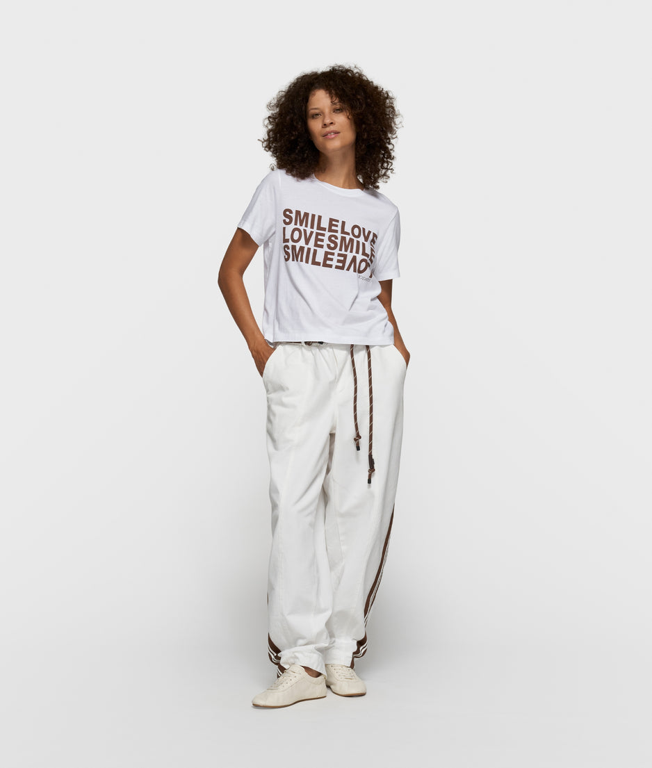 petit smile love tee | white