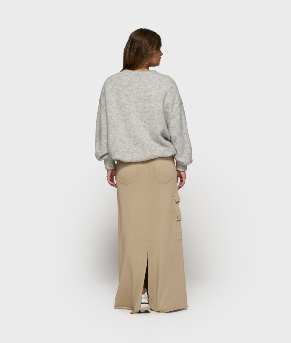 straight skirt pockets | earth